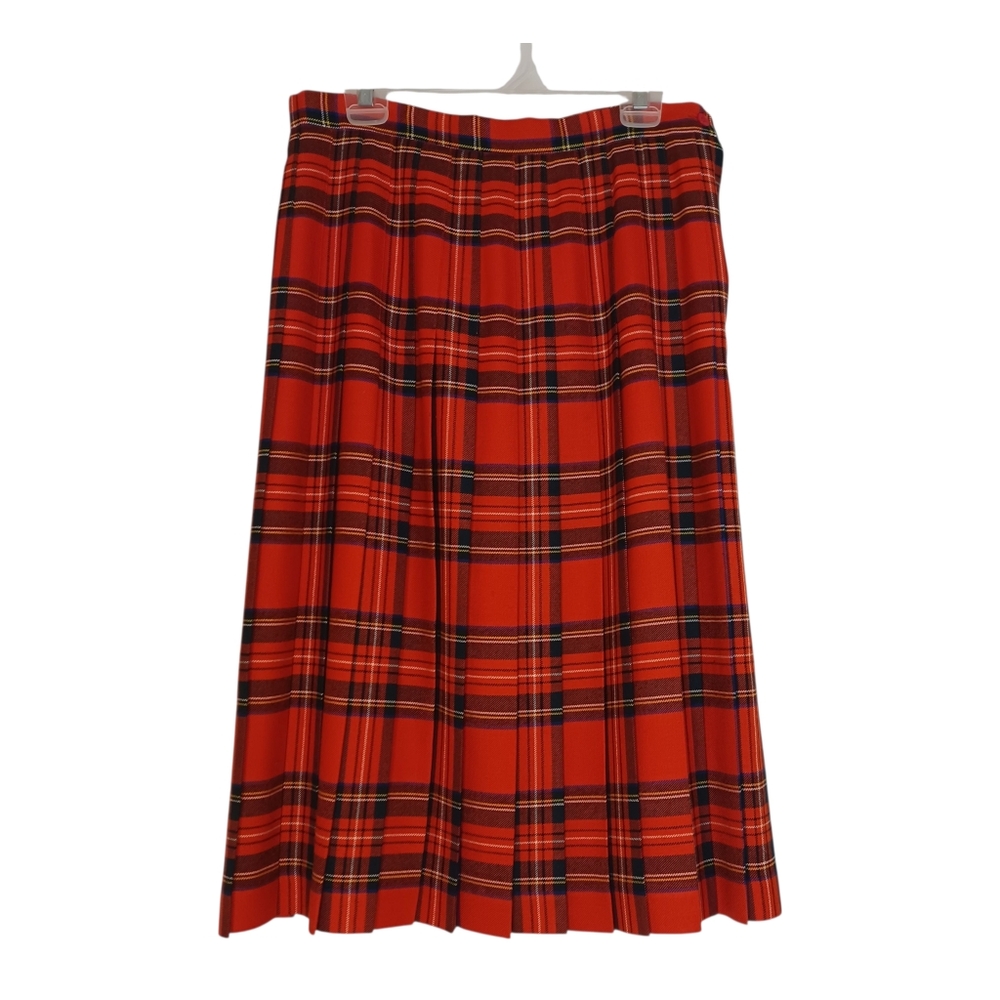 VTG Archie Brown & Son Wool Tartan Plaid Skirt Women's Sz 10 Vintage